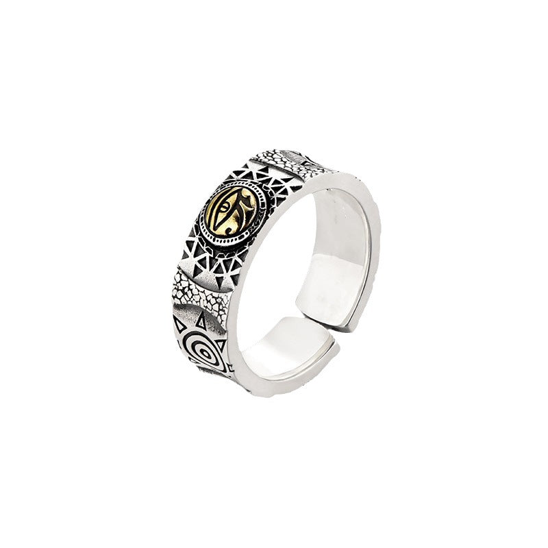 Men's Horus Eye Marcasite Trendy Fashion Retro Rings