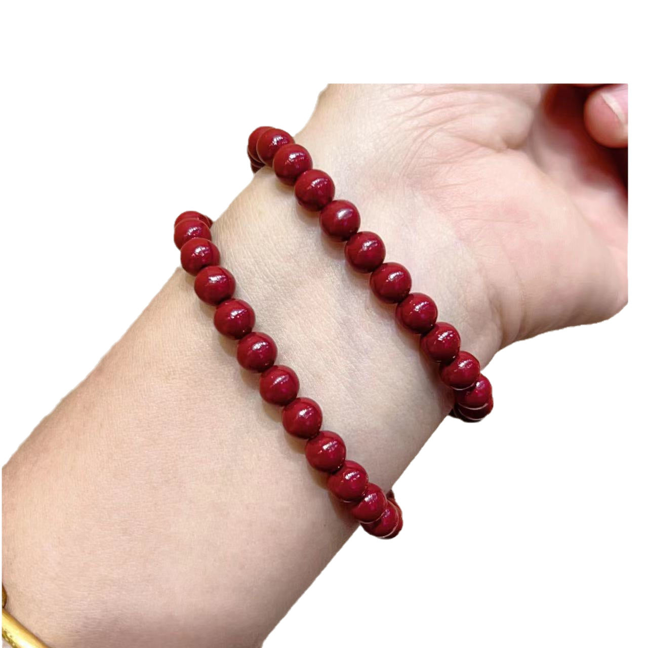 Red Bead Pure Carrying Strap Hand Right Rain Bracelet