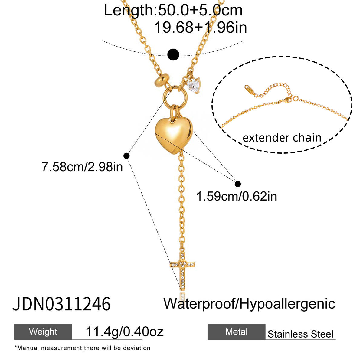 Steel For Valentine's Day High-grade Heart Light Luxury Minority Clavicle Necklaces