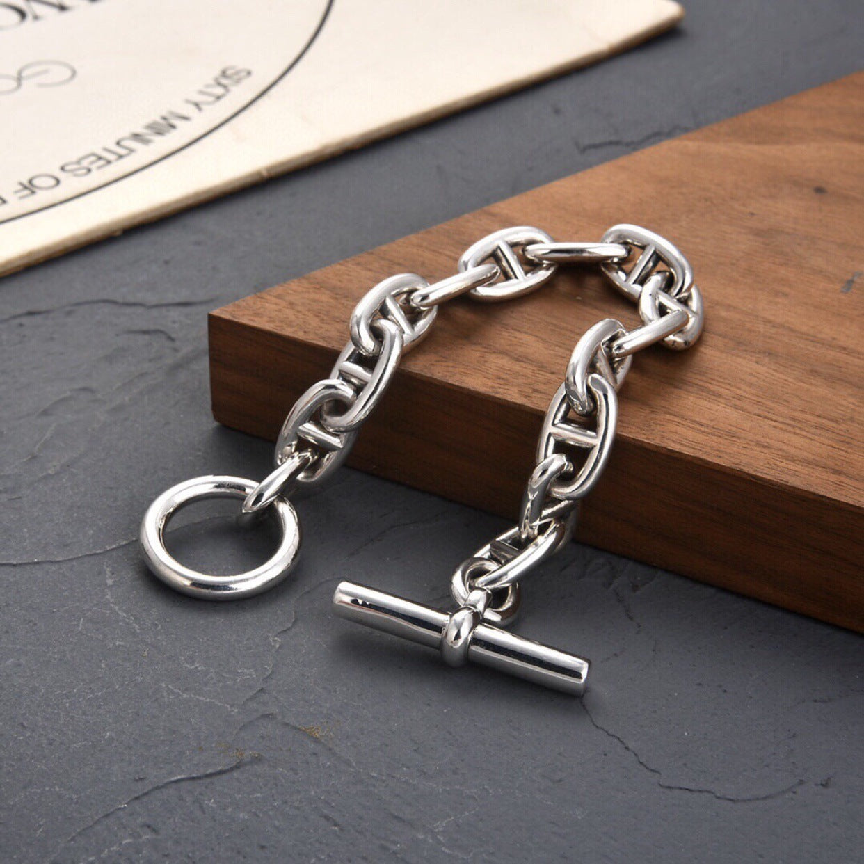 Women's & Men's Nose Retro Buckle Hot Personalized Tide Bracelet
