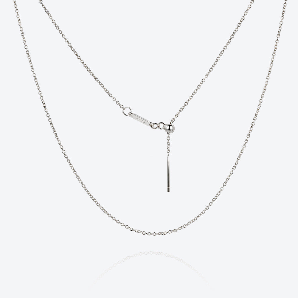 Women's Birthstone Sterling Sier Parts Square Zircon Pendants