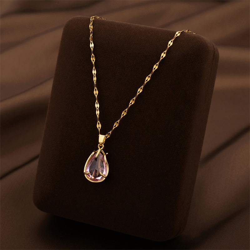 Titanium Steel Female Niche Simple Temperament Clavicle Pendants