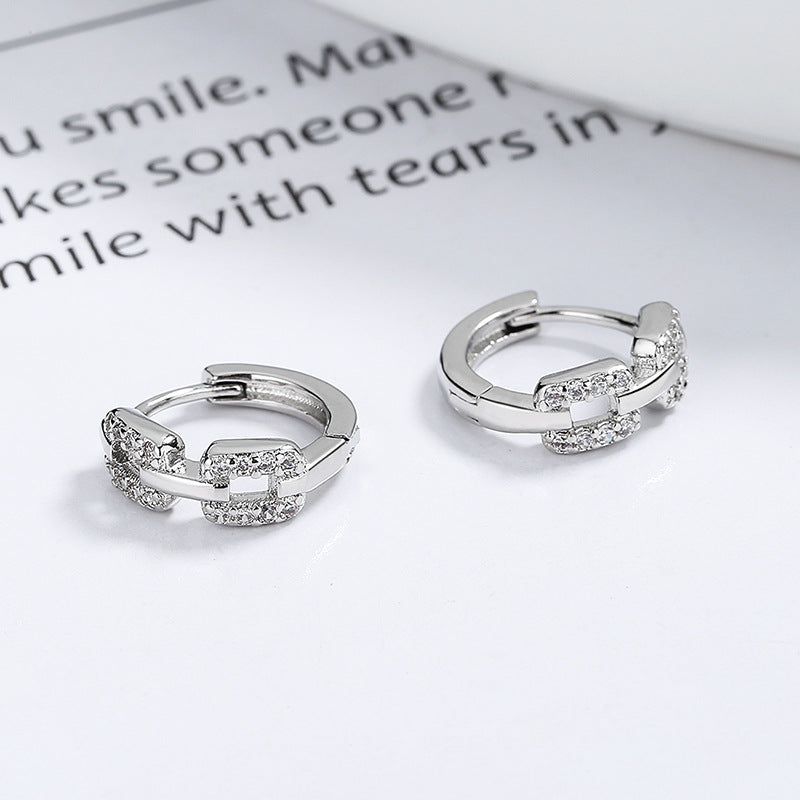 Women's Summer With Diamonds Trendy Simplicity Sleeping No Need To Take Ear Buckle