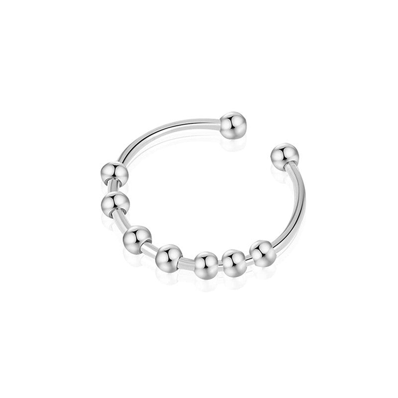 Stainless Steel Adjustable Size Anxiety Fingertip Rings