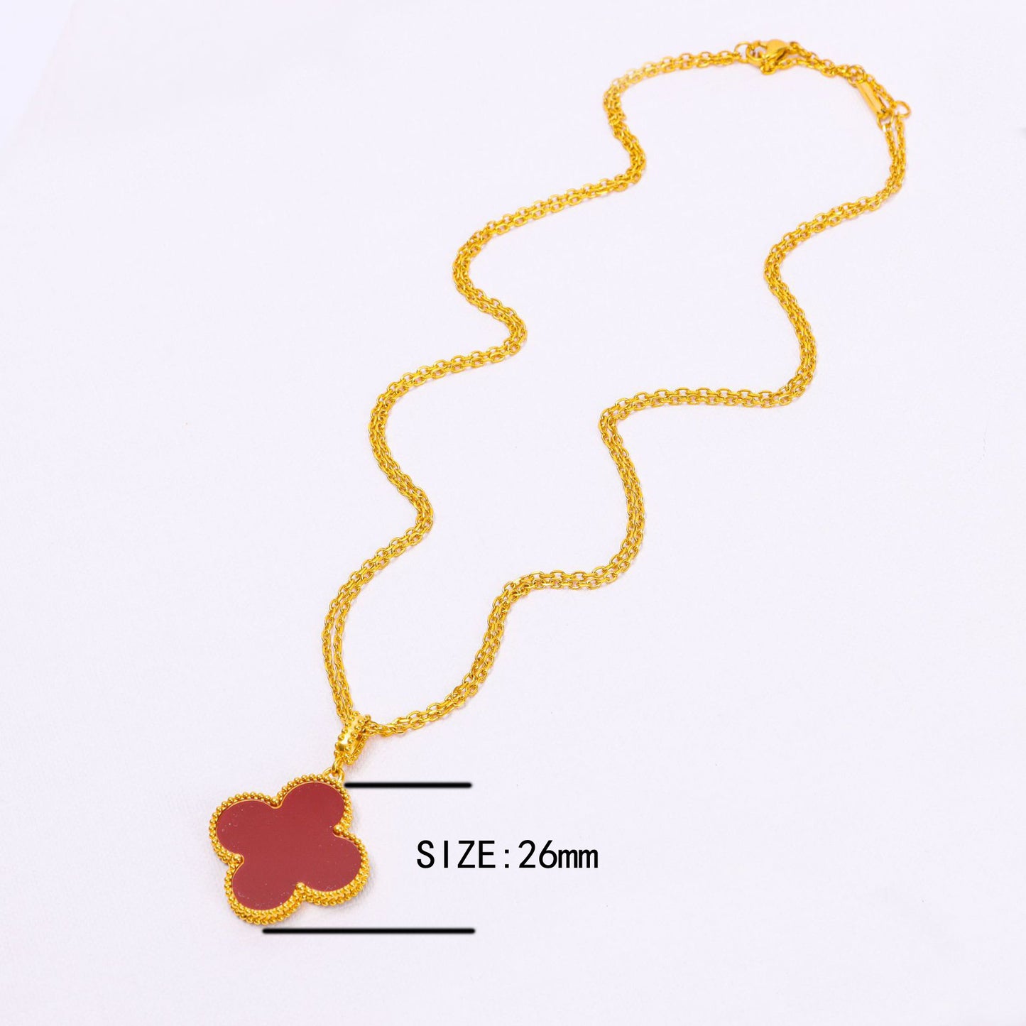 Flower Clover Light Luxury Stainless Steel Necklaces