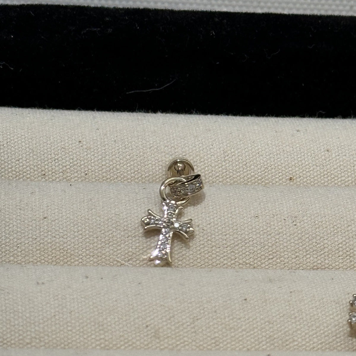 Women's Light Coffee Gold Collection Series Minimalist Zircon Ear Earrings