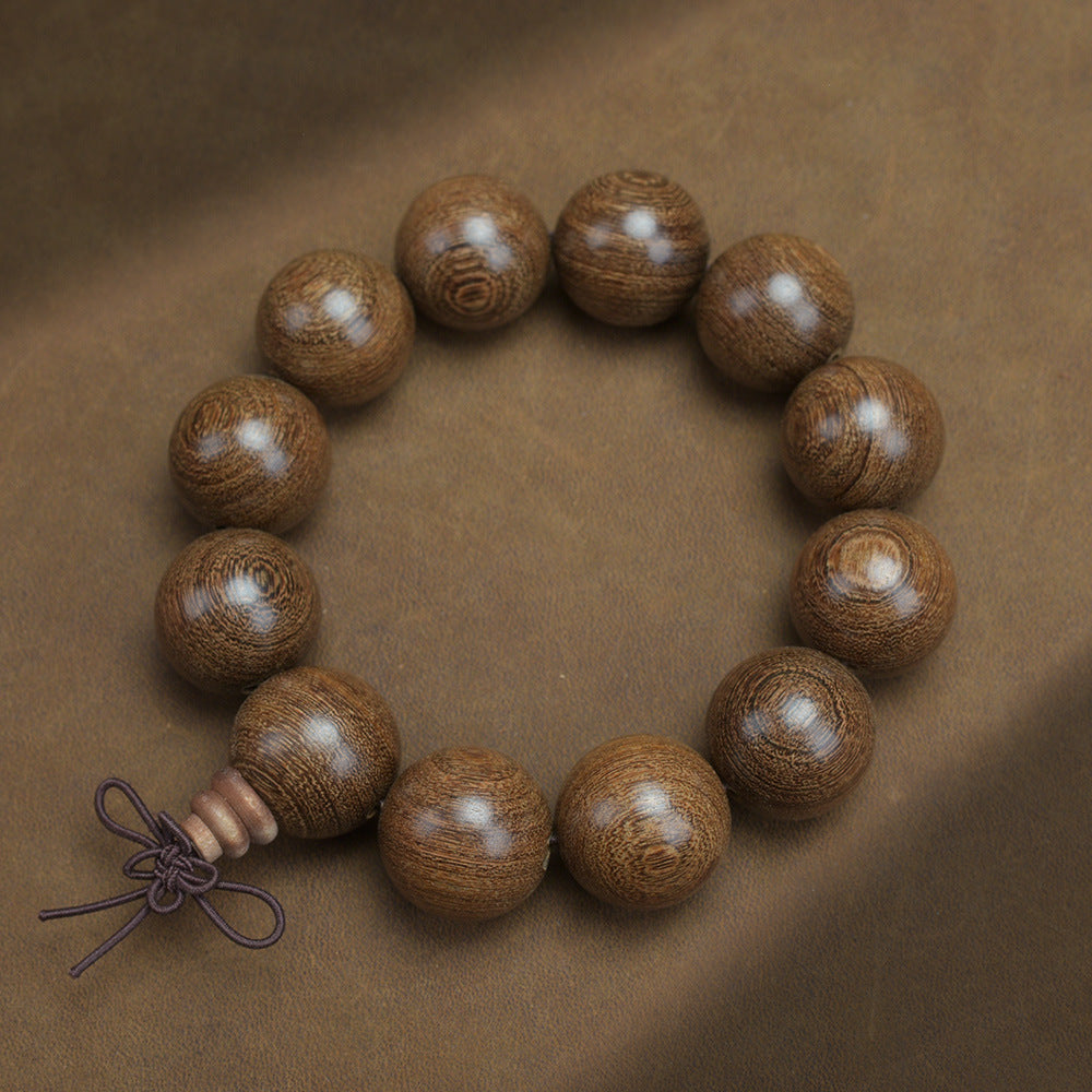 Men's Loose Round Beads Pieces Prayer Silkwood Bracelets