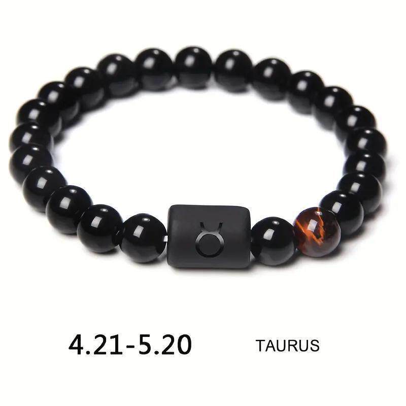 Xi Twee Constellation Elastic Tigereye Agate Bracelet