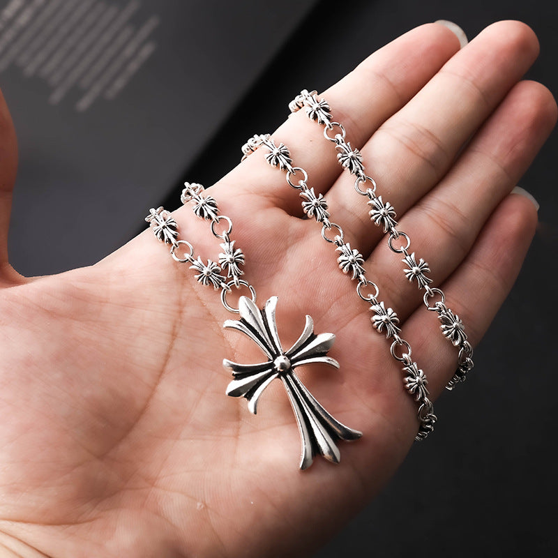 Women's & Men's Classic Cross Chain Fashion Fashionable Sweet Cool Neutral Necklace