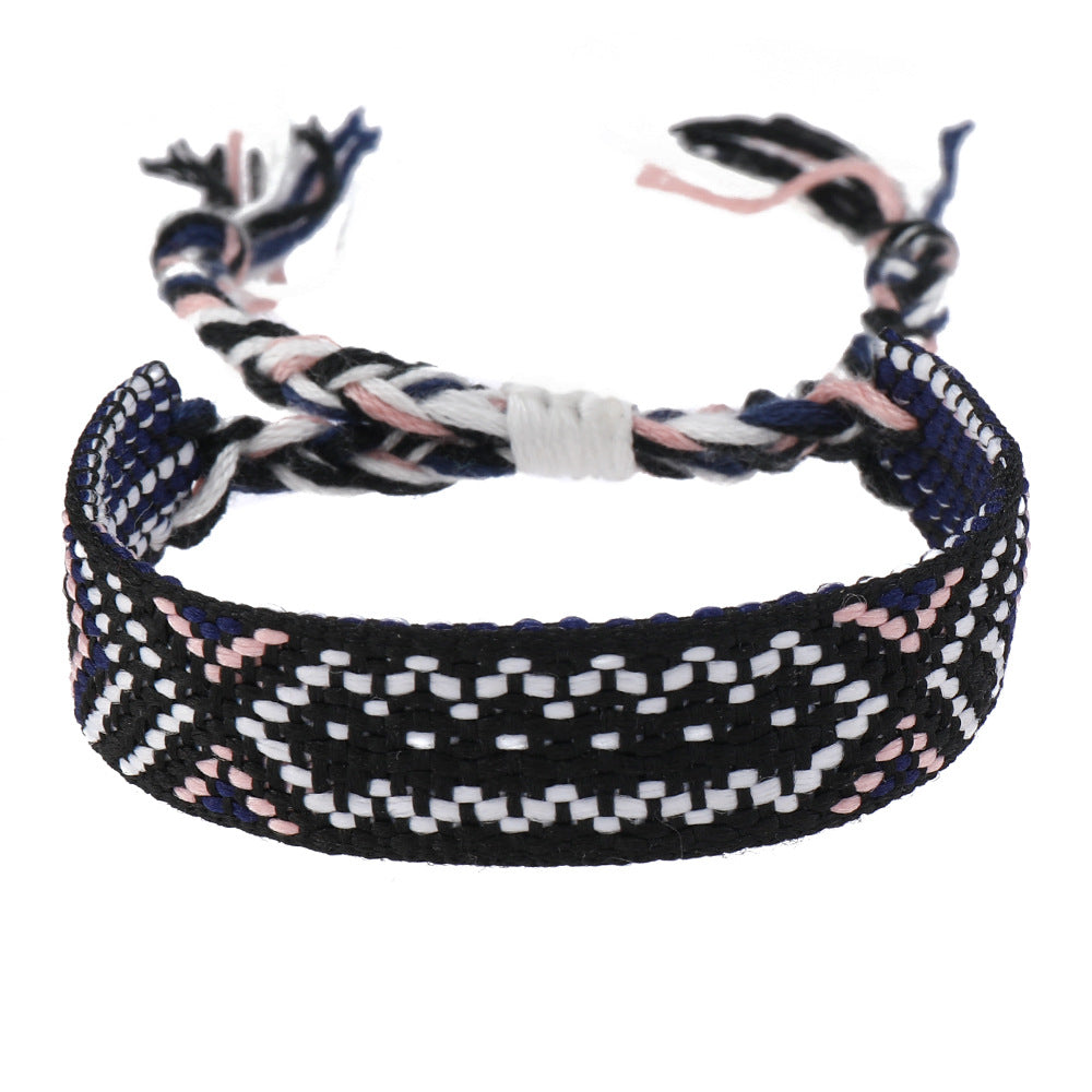 Fashion Colorful Nepal Woven Bohemian Ethnic Style Carrying Bracelets