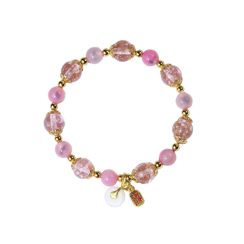 Women's Agate High-grade Natural Fragrant Gray Glaze Scenic Spot Live Bracelets