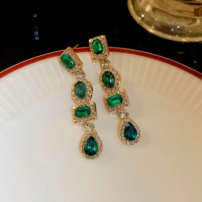 Zircon Butterfly Water Drop Ear Female Rings