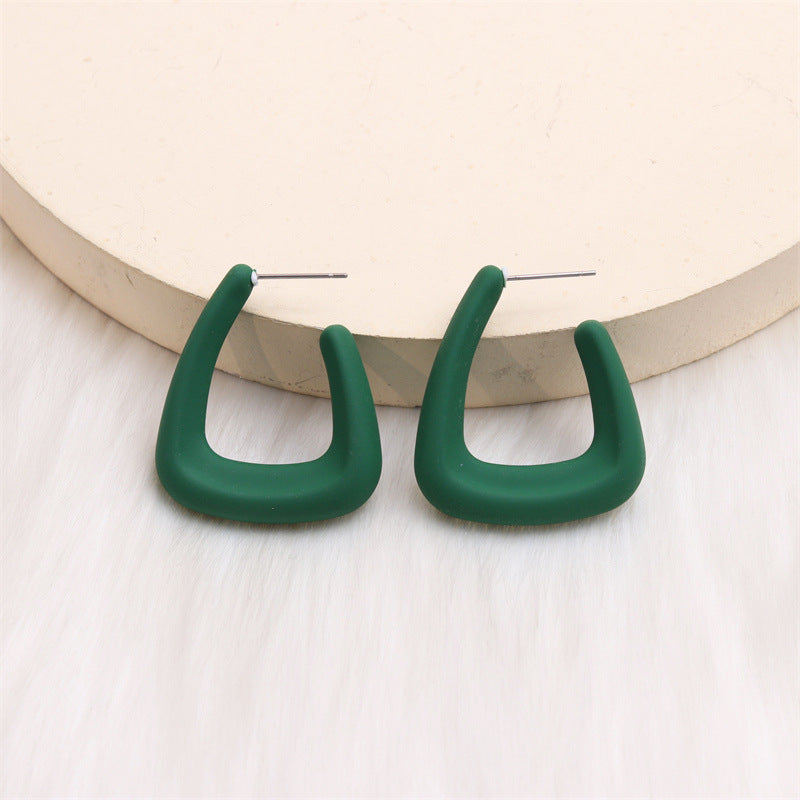 Women's U-shaped Personalized Acrylic Ear Simple Design Earrings