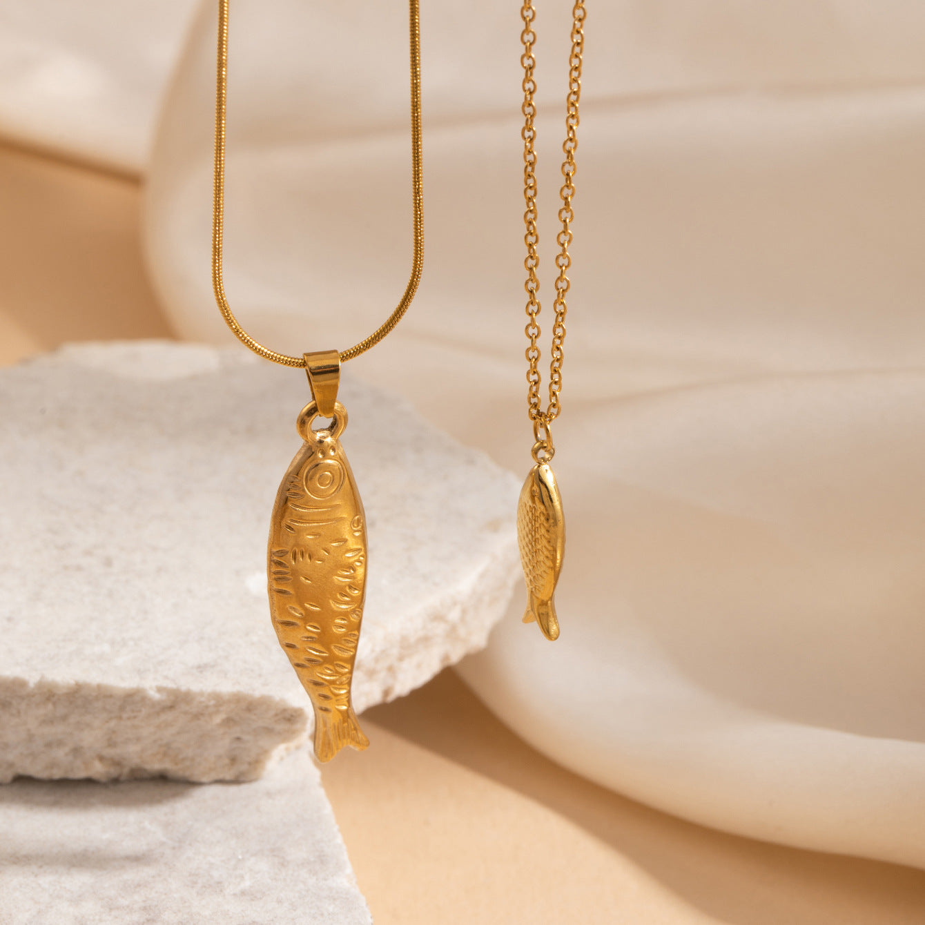 Fish Personality Trendy Fashion Exquisite Light Luxury Simplicity Clavicle Pendants