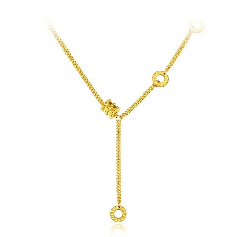 Women's Gold-plated Collarbone Small Waist Trendy Simple Necklace