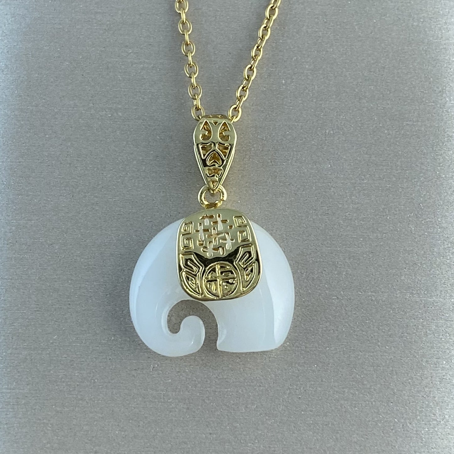 Women's Real Gold Plating Opal Fox Clover Pendants