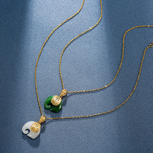 Female Auspicious Fortune Meaning Minority Fashion Design Necklaces