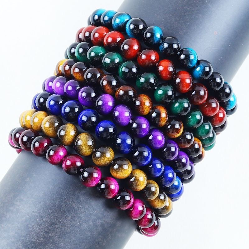 Tigereye Ethnic Style Paint Glazed For Boyfriend Girlfriends Everyday Fashion Bracelet