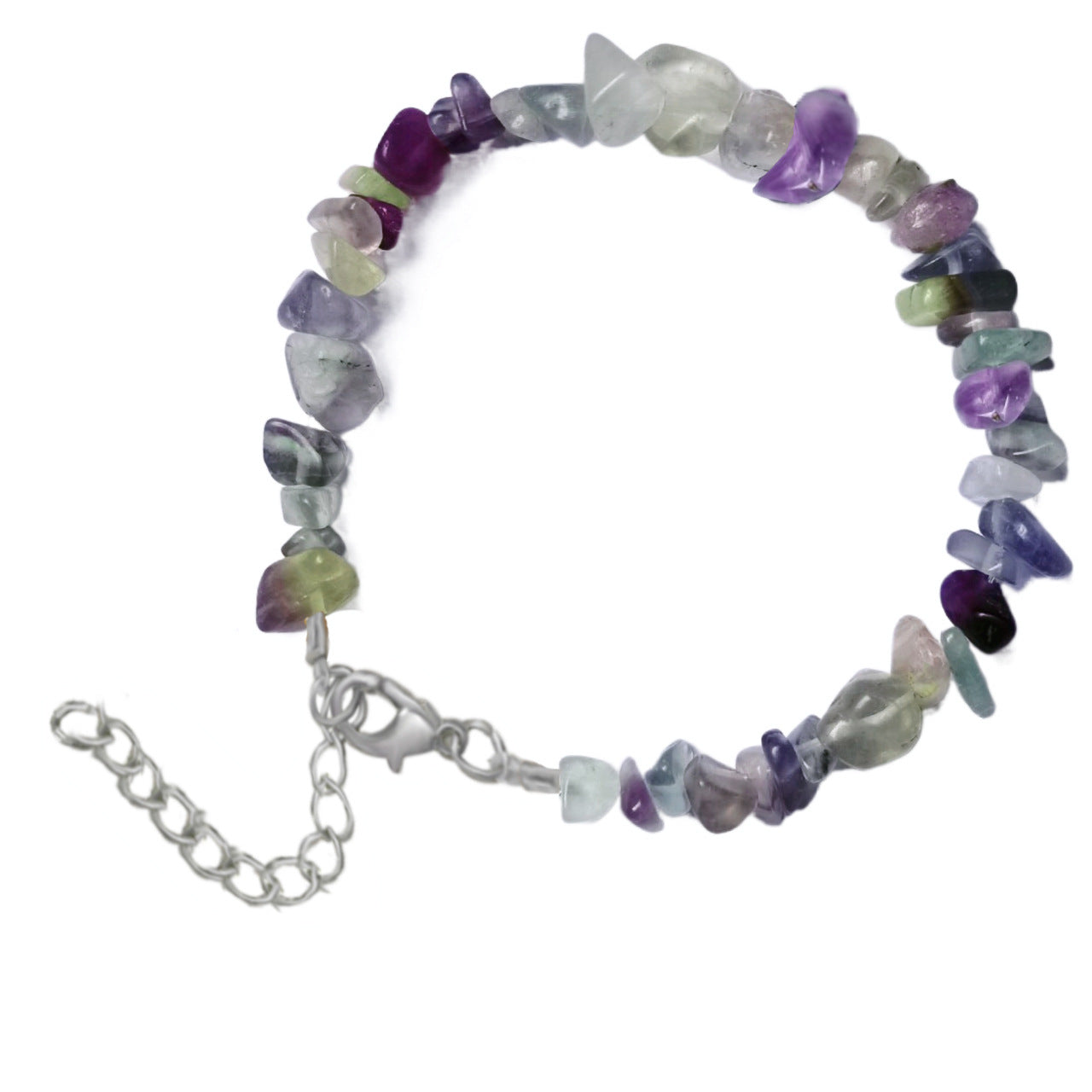 Natural Crystal Agate Gravel Irregular Stone Lobster Bracelet