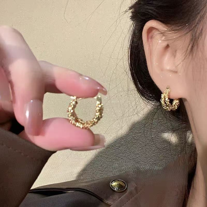 Luxury Pearl Water Drop Niche High Sense Temperament Fashion Earrings