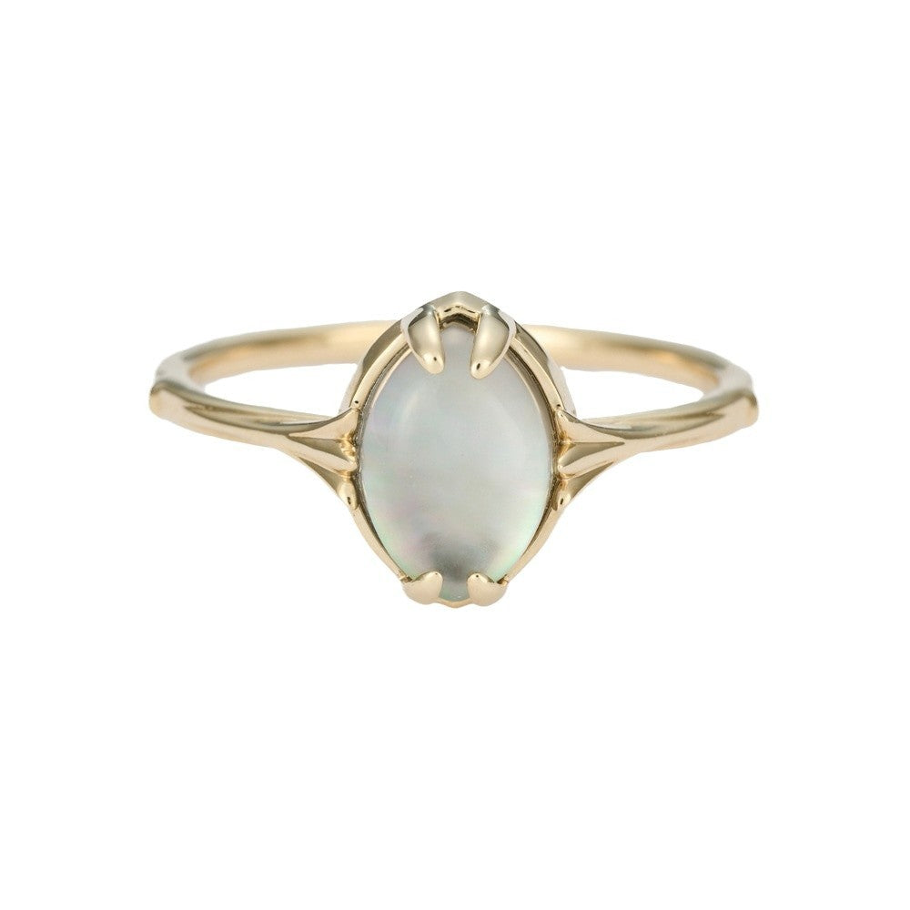 Jewelry Natural Crystal Black Butterfly Shell Rings