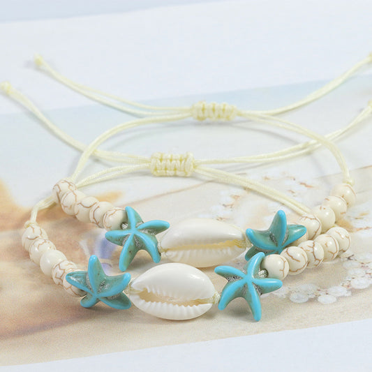 Starfish Shell Ocean Series Ornament Beach Bracelets