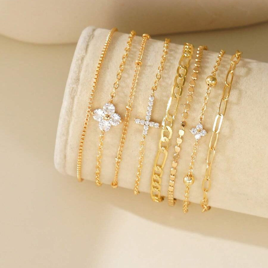 Fashion Twin Chain Simple Light Luxury Bracelet