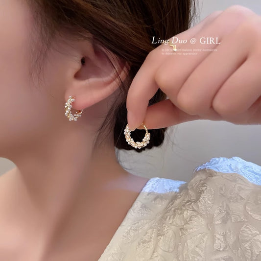 Women's Circle Pearl For Trendy Niche Design Earrings