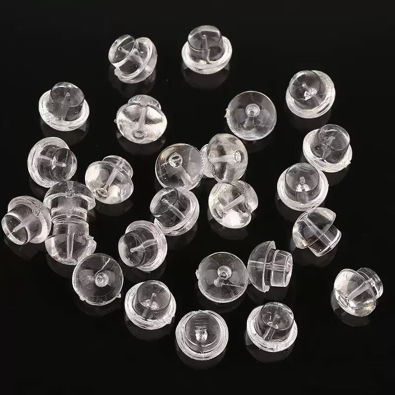 Ear Plastic Earing Free Pick-up Bar Invisible See Through Auricular Stud Earrings