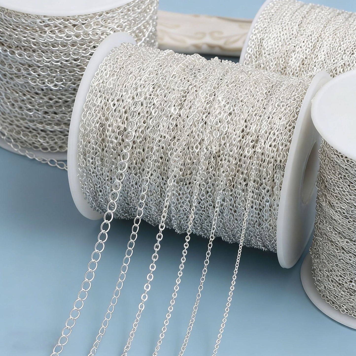 Straight Hair Chain With Stainless Steel Cross Female Necklace