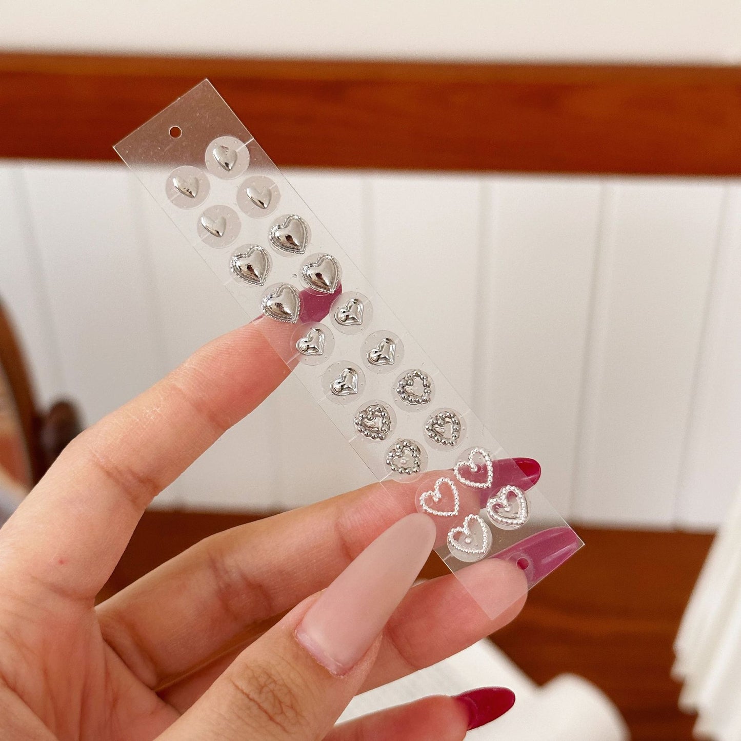 Fashion Auricular Point Sticker Crystal Ear Patch Bead Massage Stress Earrings