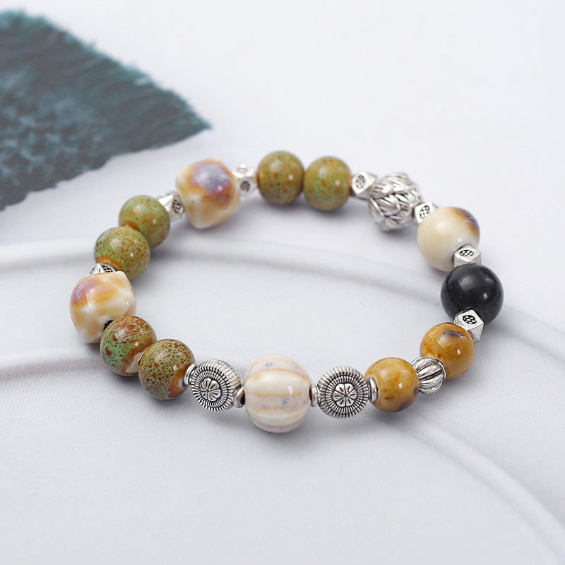 Retro Ethnic Style Niche Ceramic Female Bracelet