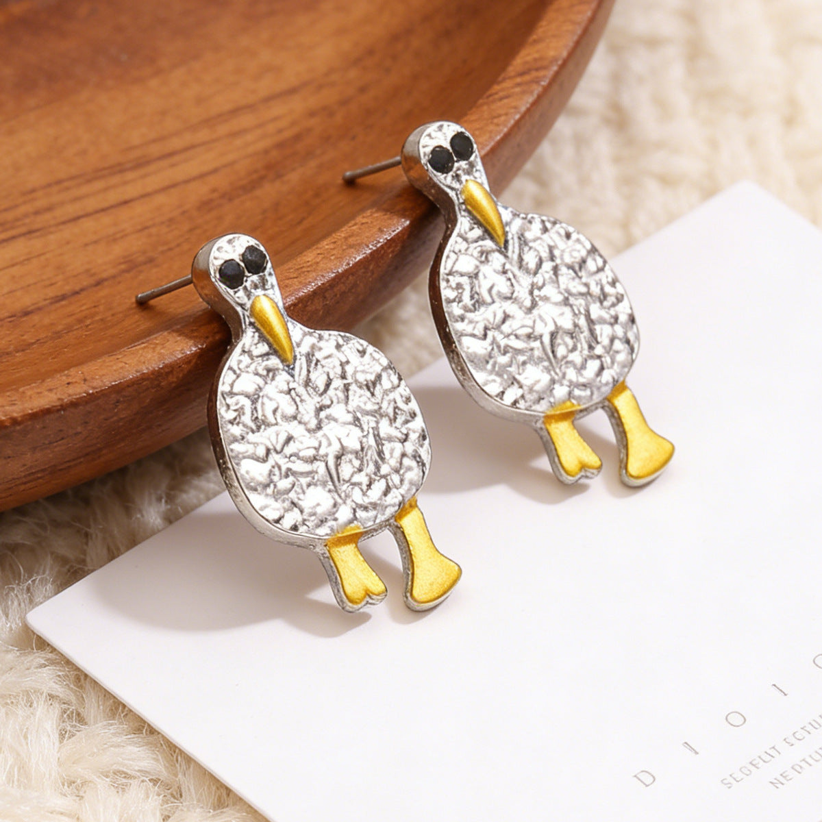 Personalized Creative Cartoon Bird Fashion Simple Stud Earrings