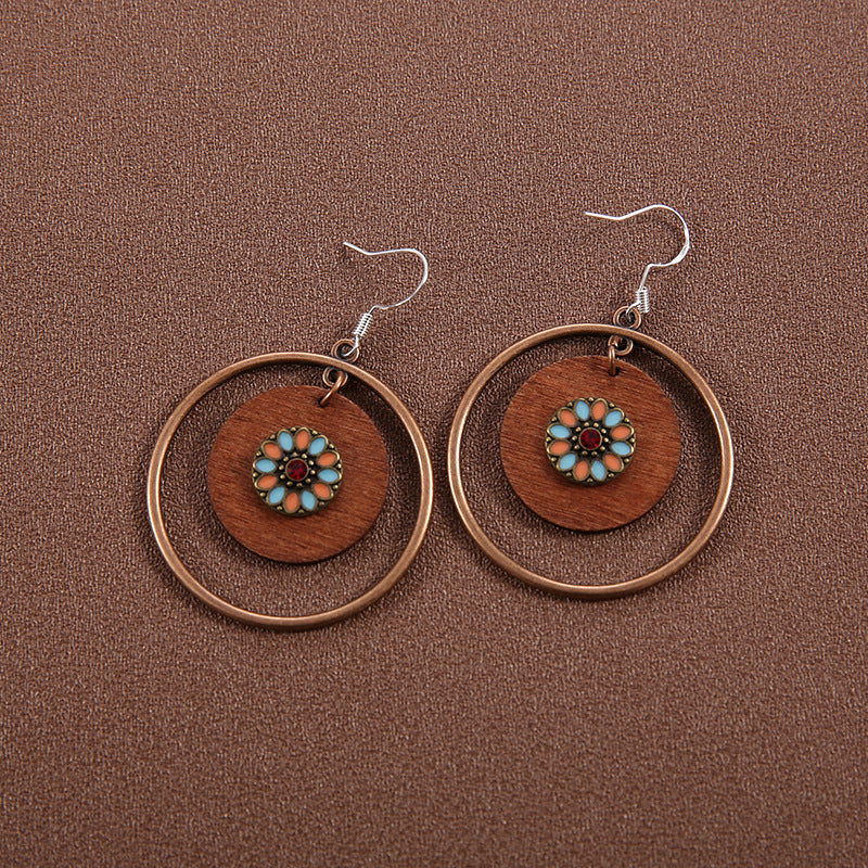 Ethnic Style Butterfly Retro Long Tassel Earrings
