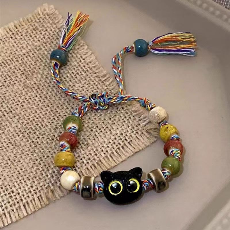 Cat Design Sweet Cool Chinese Style Bracelets