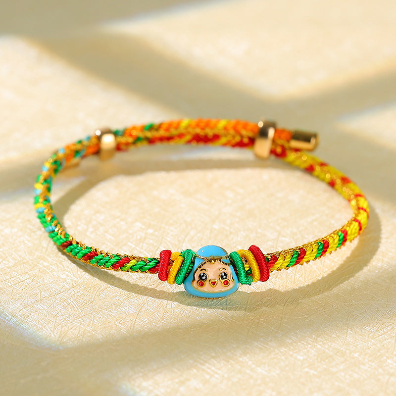 Children's Dragon Boat Festival Colorful Rope Carrying Strap Hand-woven Tiger Sachet Bracelets