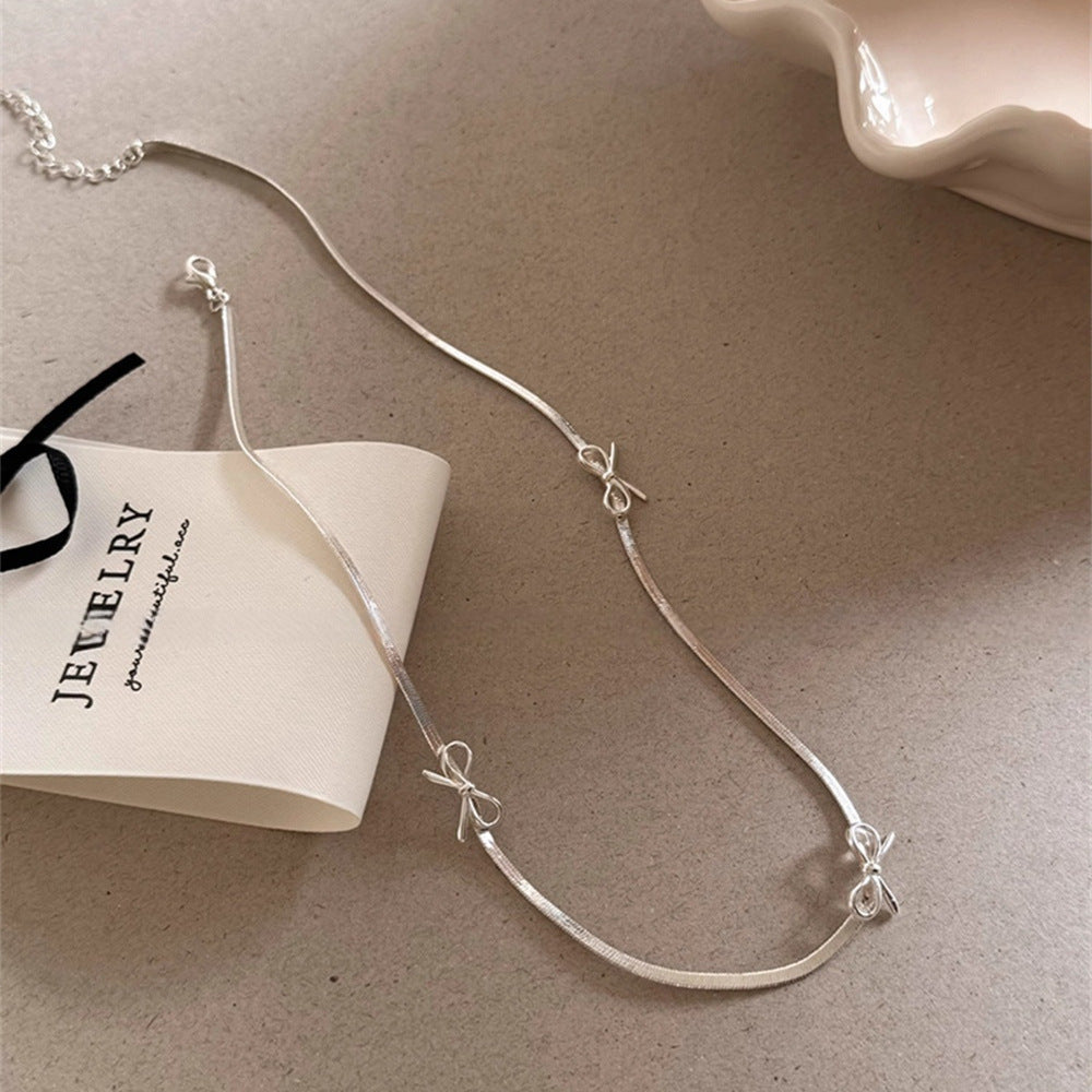 Women's Sier Light Luxury High-grade Design Clavicle Necklaces