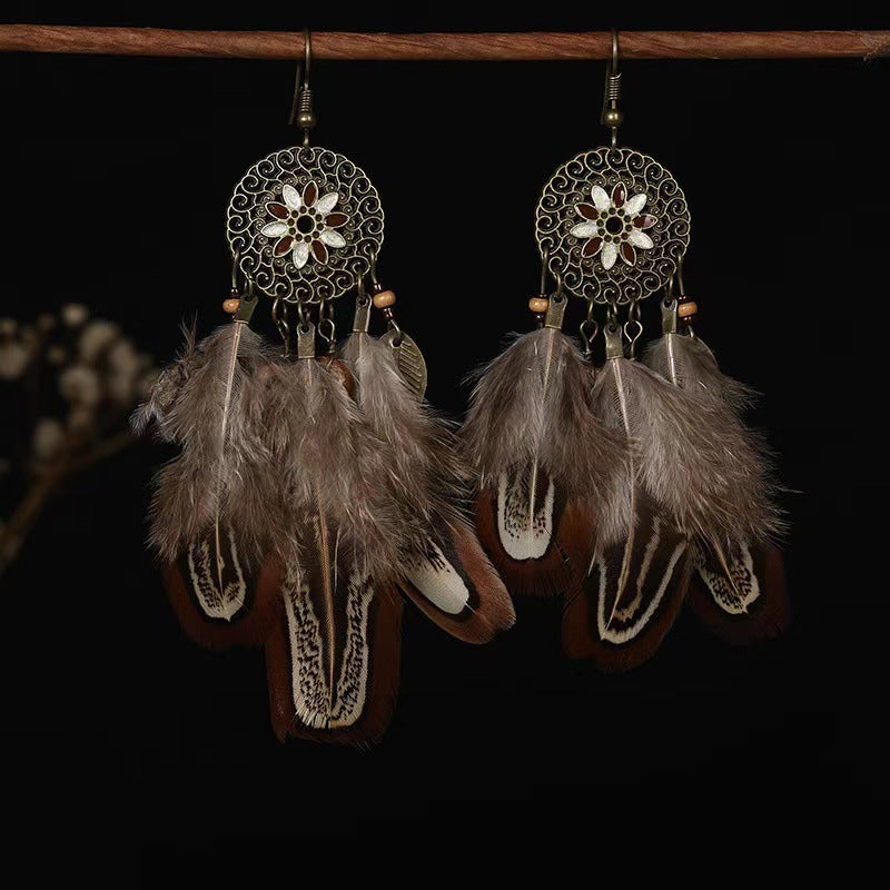 Ethnic Style Long Fringe Exotic Holiday Trip Earrings