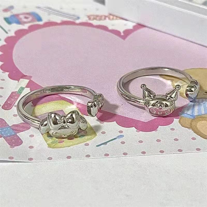 Open Cartoon Valentine's Day Melody Clow Lucky Cute Rings