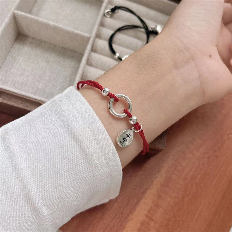 Men's Chinese Style Light Luxury Bamboo Design Female Bracelet