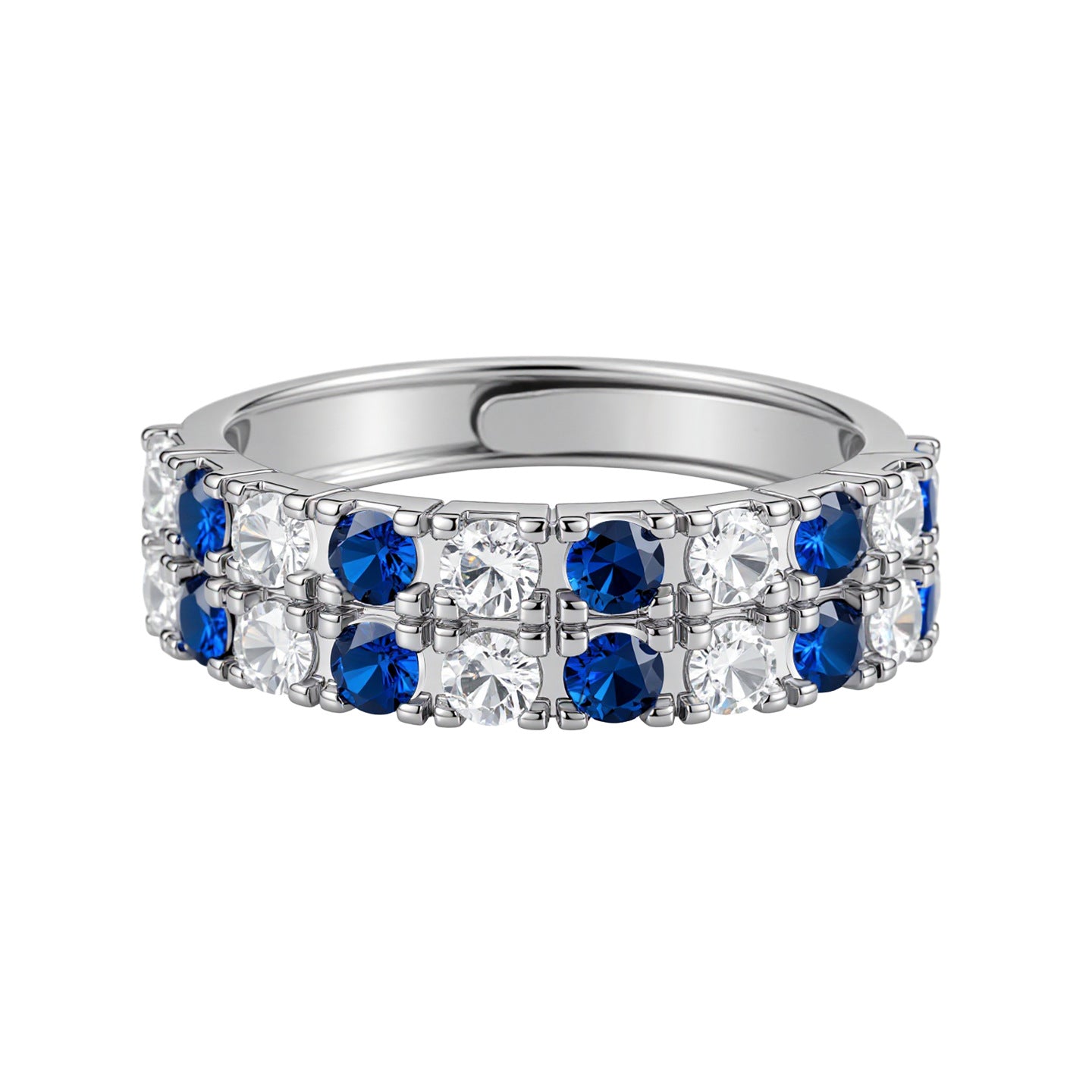 Double Row Diamond High Sense Female Affordable Luxury Fashion Zircon Ring