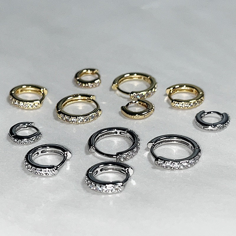 Mini Diamond Small Edge Clip Simple Twin Niche Rings