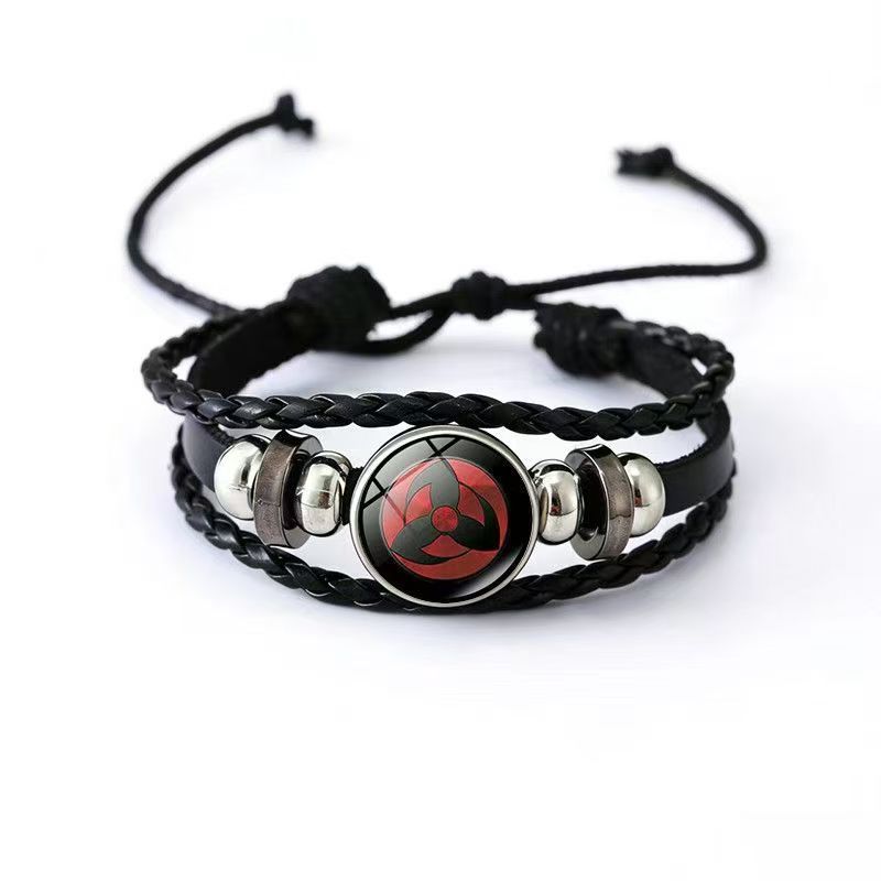 Cowhide Two-dimensional Anime Peripheral Handmade Woven Bracelets