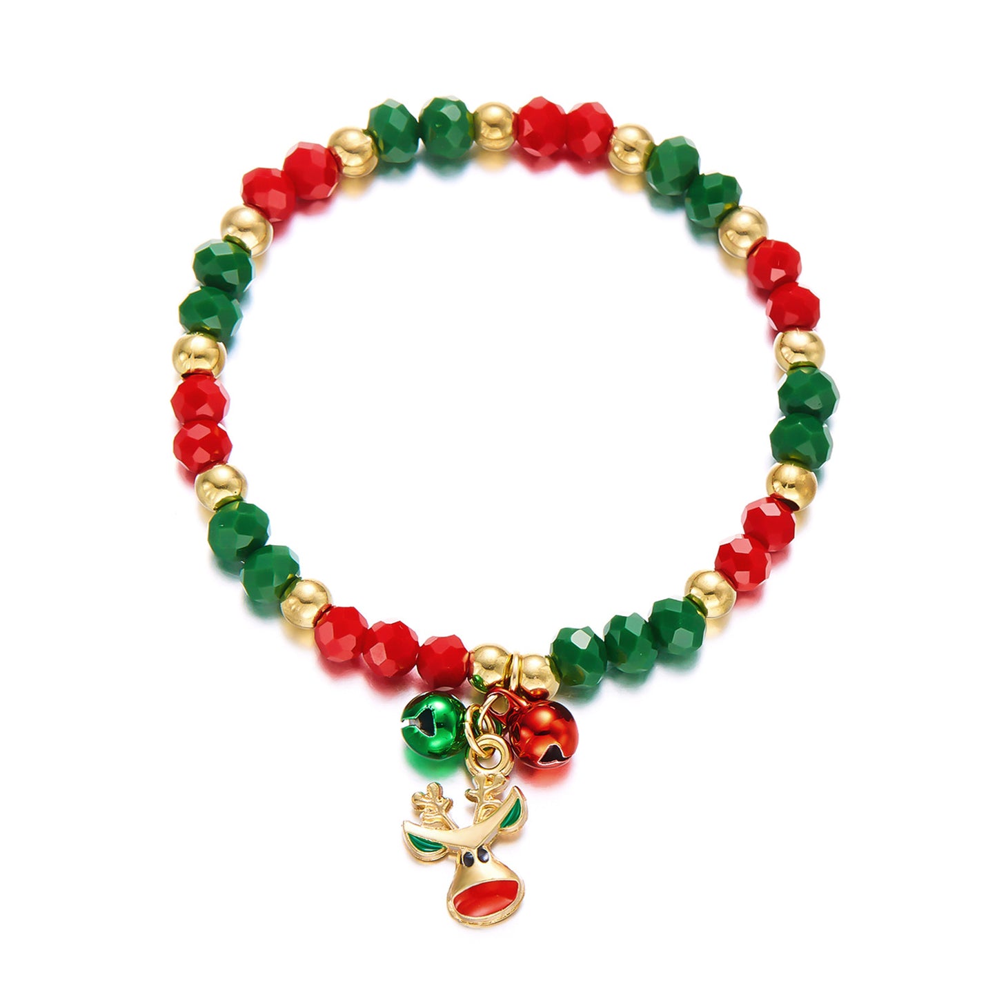 Creative Christmas Design Beaded Ornament Suit Bracelets