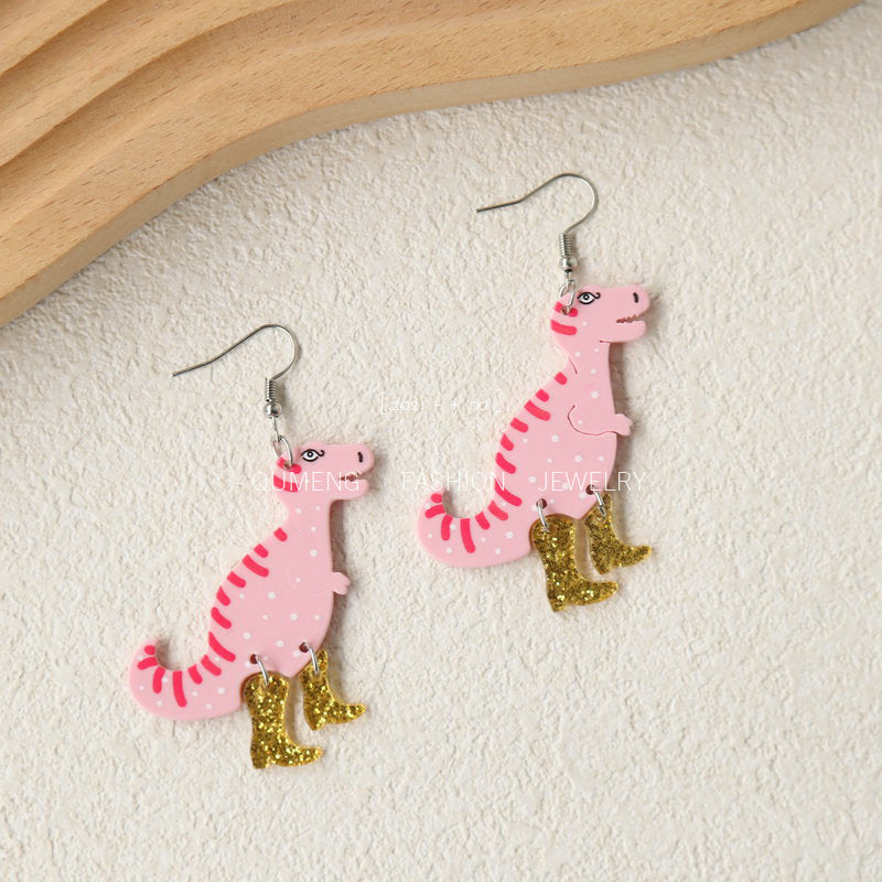 Personality Dinosaur Alternative Exaggerated Cute Retro Earrings