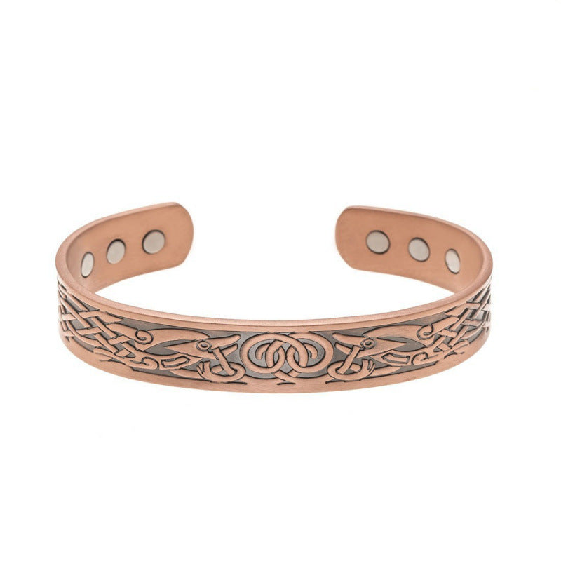 Red Copper Couple Magnet Detachable Magnetic Therapy Fashion High Bracelets