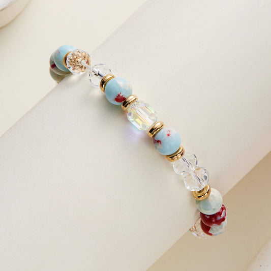 Ornament Twee Constellation Color Natural Stone Bracelets