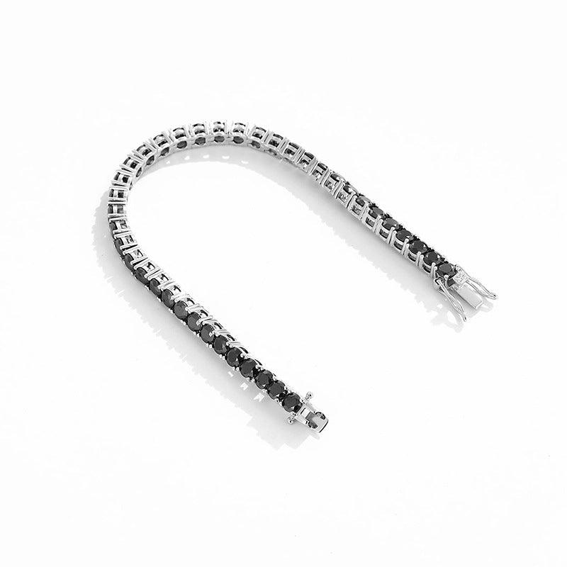 Versatile High Sense Niche Full Diamond Sterling Sier Bracelets