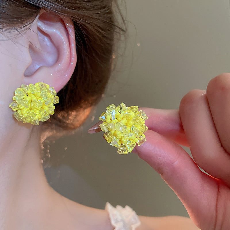 Note Sier Needle Acrylic Stars Summer Earrings