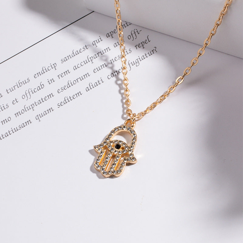 Of God Crystal Simple Devil's Eye Personalized Clavicle Chain Female Necklaces
